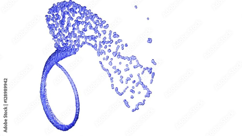 Splash blue liquid in the form of a spiral. 3d render. Splash blue liquid in the form of a spiral. 3d render.