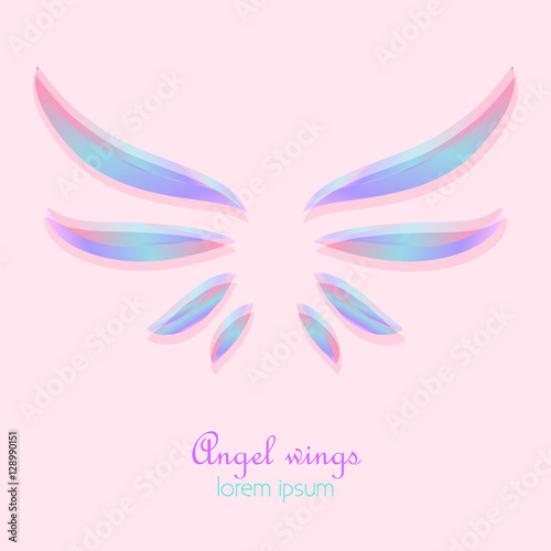 Elegant angel wings