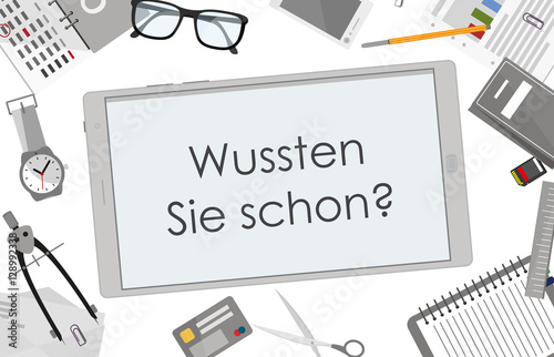 Wussten Sie schon? - tablet concept