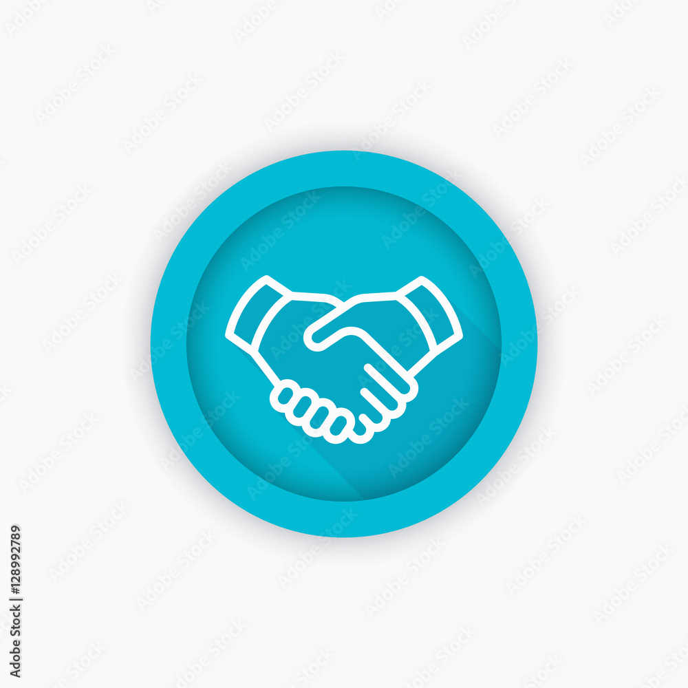 handshake line icon, deal, partnership pictogram handshake line icon, deal, partnership pictogram