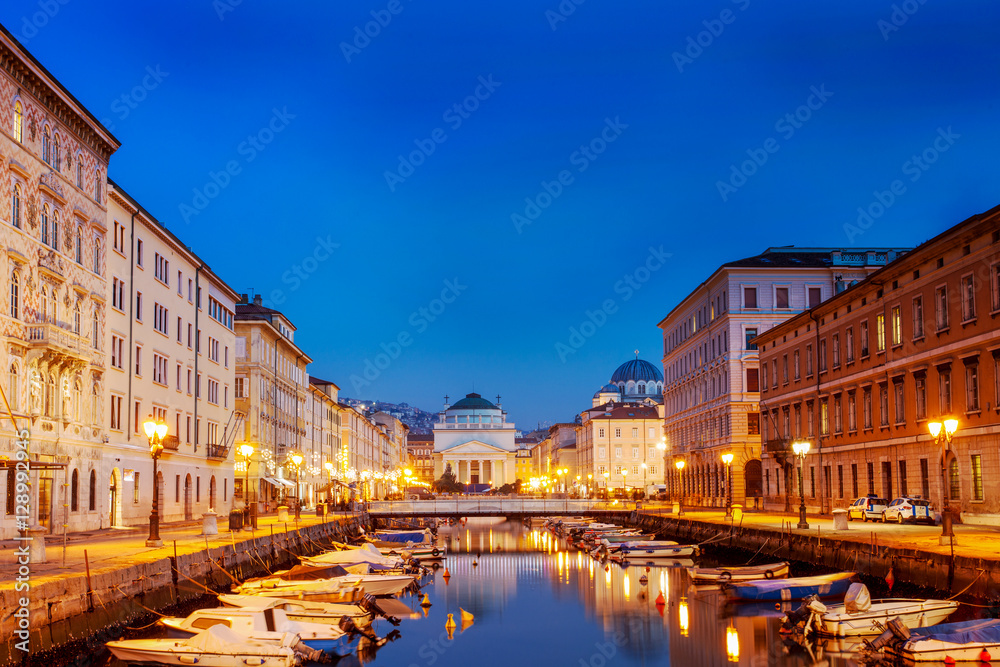 Trieste, the Grand Canal. Italy
