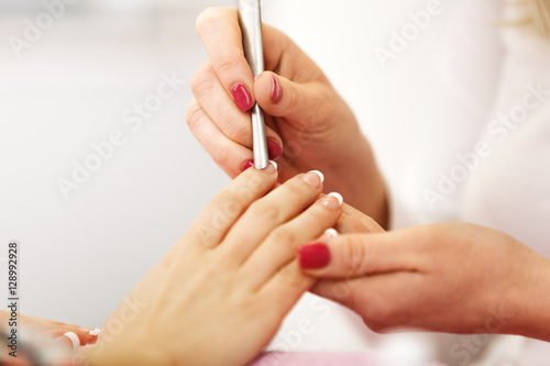 Manicure. Close up Concept.