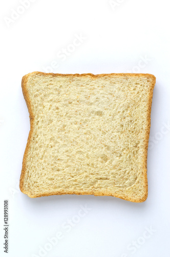 .Bread on an isolated white background.