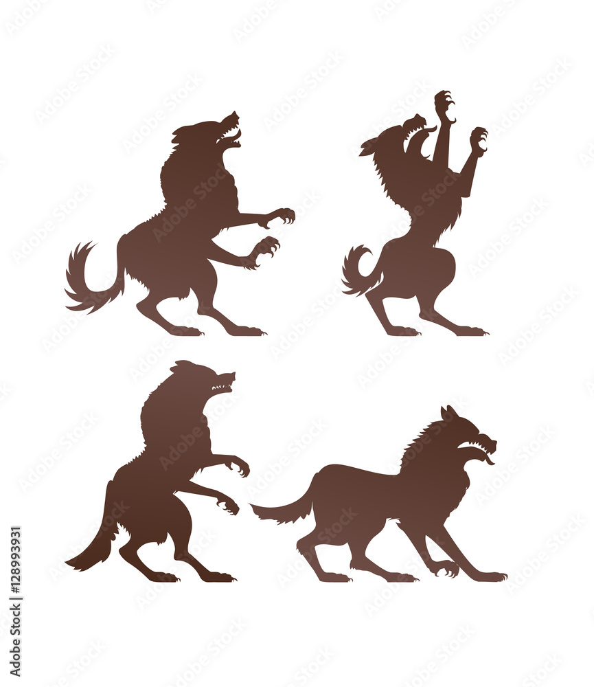 wolf's silhouette