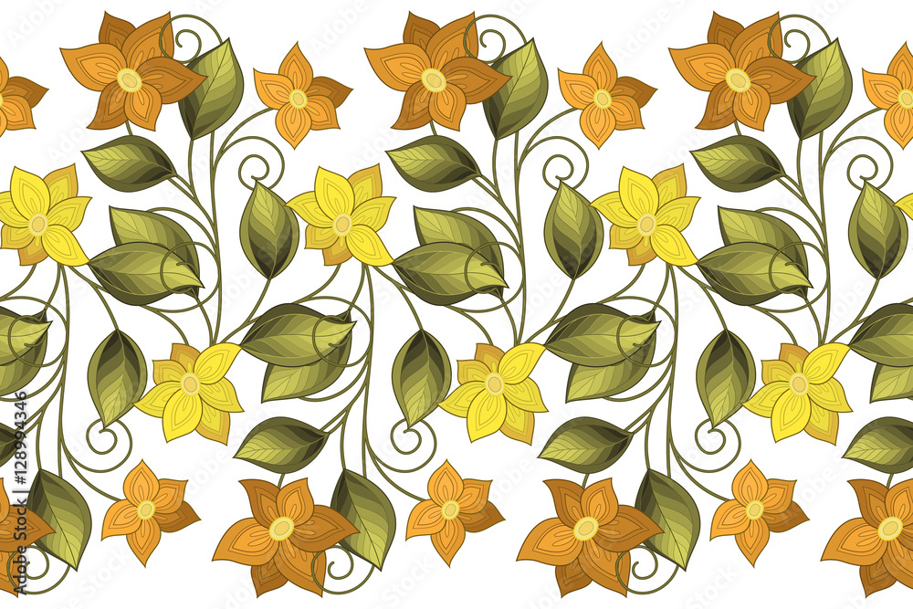 Fototapeta premium Vector Seamless Floral Pattern