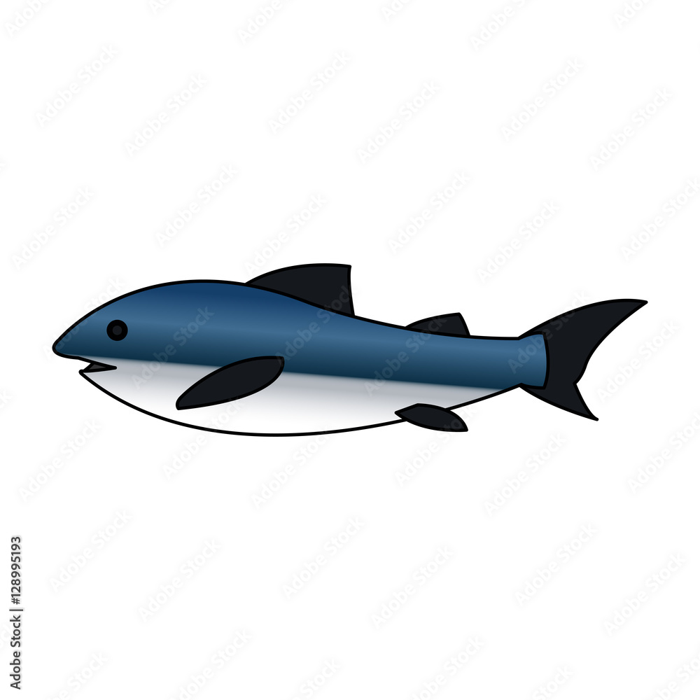 Fish icon. Sea life ecosystem fauna and ocean theme. Isolated design. Vector illustration Fish icon. Sea life ecosystem fauna and ocean theme. Isolated design. Vector illustration