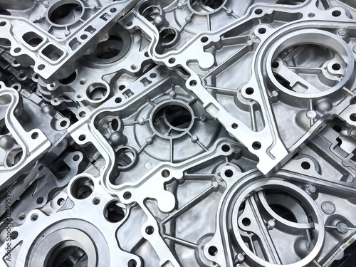 Pattern of aluminum automotive parts cover crank case photo