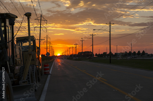 sunset at the construction site © Mark