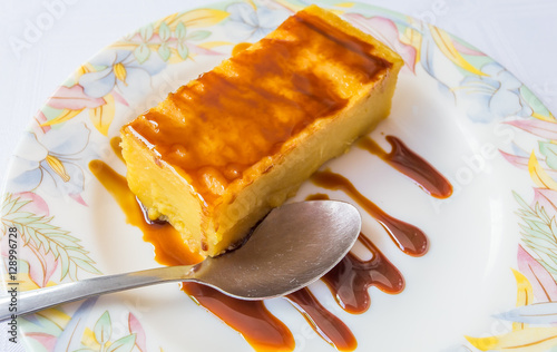 Gateau Patate Sauce Caramel Dessert Creole Ile De La Reunion Stock Photo Adobe Stock