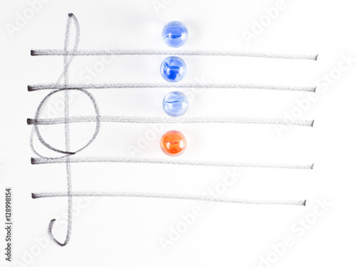 The series of chord diagram, Am7