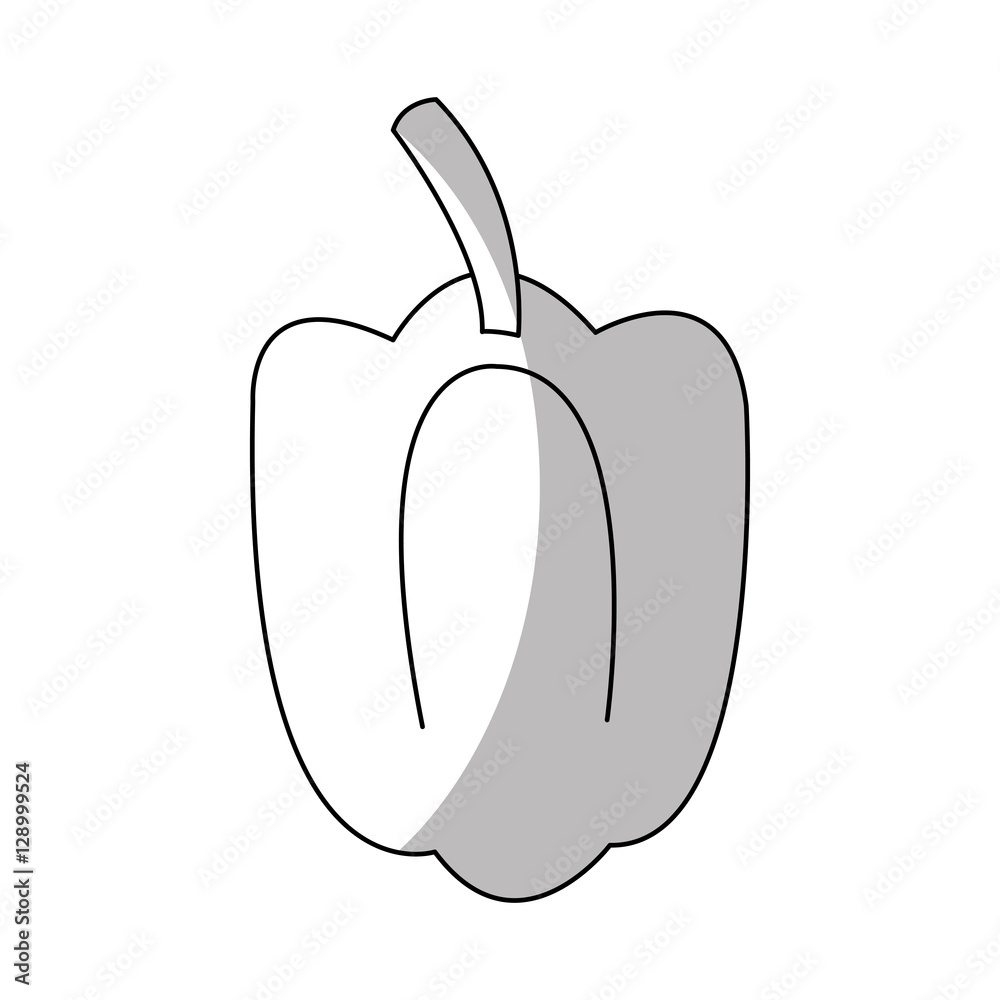 Pepper icon. Healthy organic fresh and natural food theme. Isolated design. Vector illustration Pepper icon. Healthy organic fresh and natural food theme. Isolated design. Vector illustration
