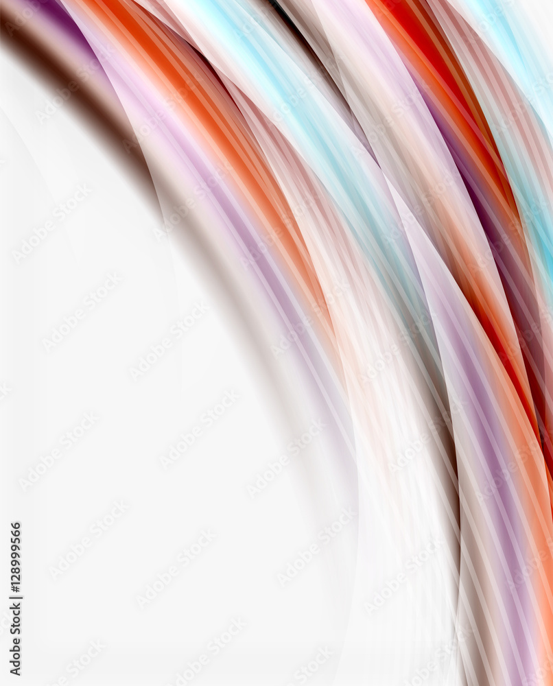Colorful modern wave line, business abstract layout Colorful modern wave line, business abstract layout