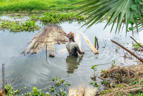 people are processing jute