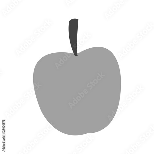 Apple icon. Healthy organic fresh and natural food theme. Isolated design. Vector illustration
