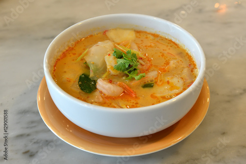 Tom Yam Kung (The Popular Spicy Thai Cuisine)