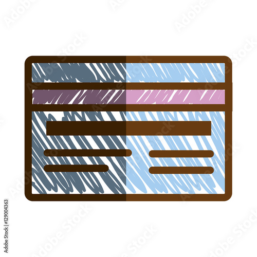 credit card isolated icon vector illustration design