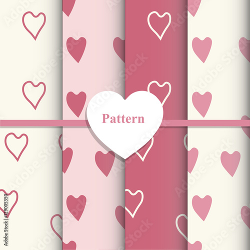 Foto Template vector set of Valentine's day