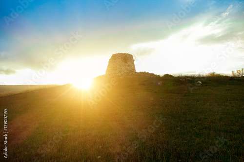 Quadro su tela Ruins of ancient city in prehistorical time located in Sardinia