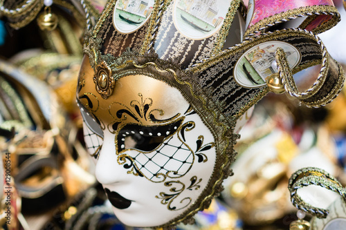 Close up from italian, venedig carnival mask