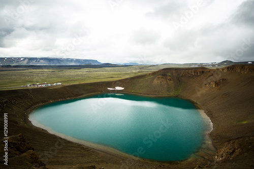 Viti crater lake, Iceland.