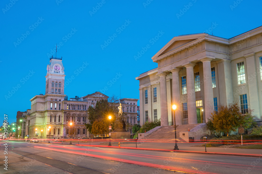The old City Hall  in downtown Louisville