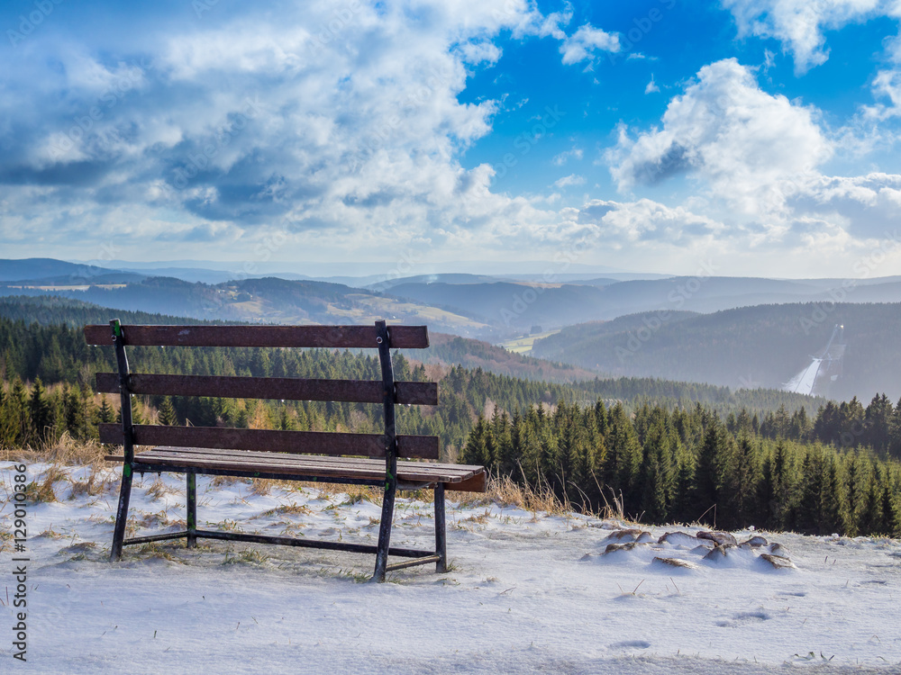 Blick über das Vogtland Klingenthal