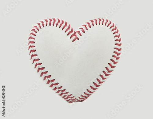 Baseball Stitches in the Shape of a Heart