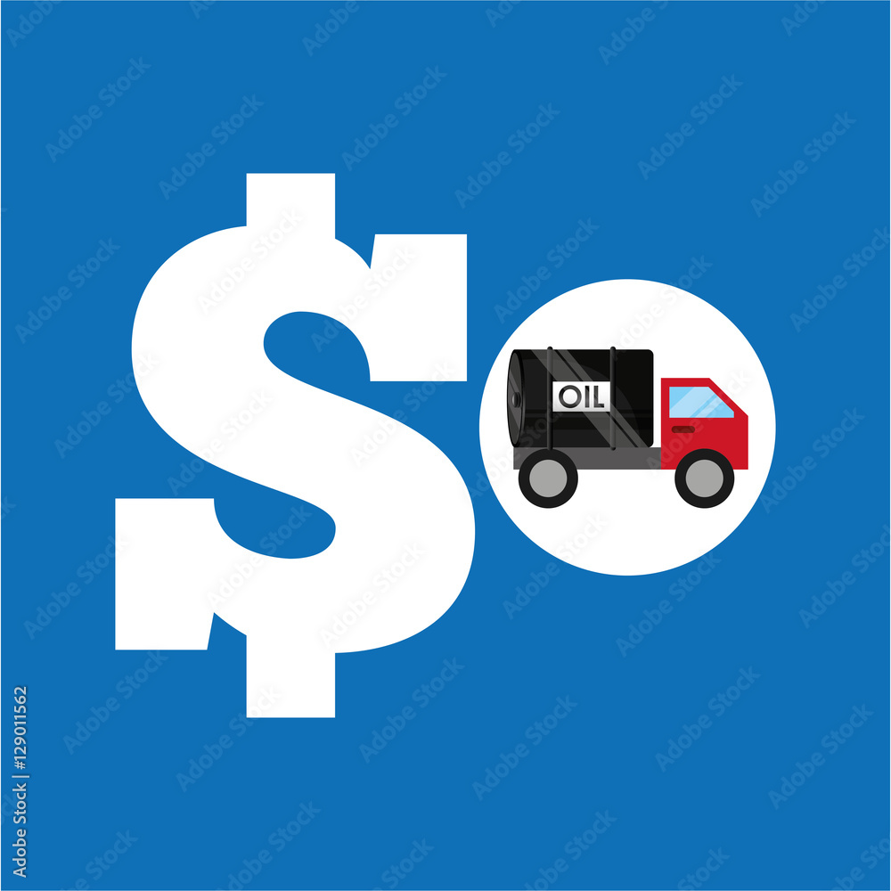tank truck oil price money vector illustration eps 10 tank truck oil price money vector illustration eps 10