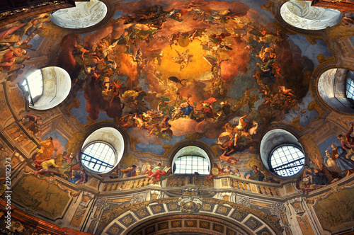 Painted ceiling in the Vienna Library  photo