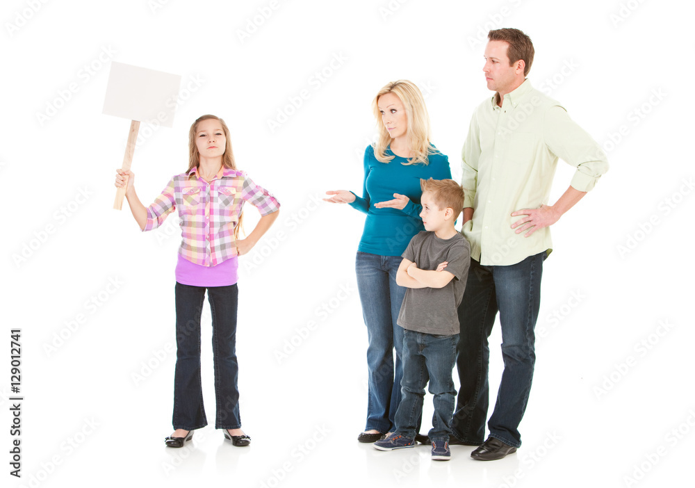 Family: Pre-Teen Girl on Strike from Family Family: Pre-Teen Girl on Strike from Family