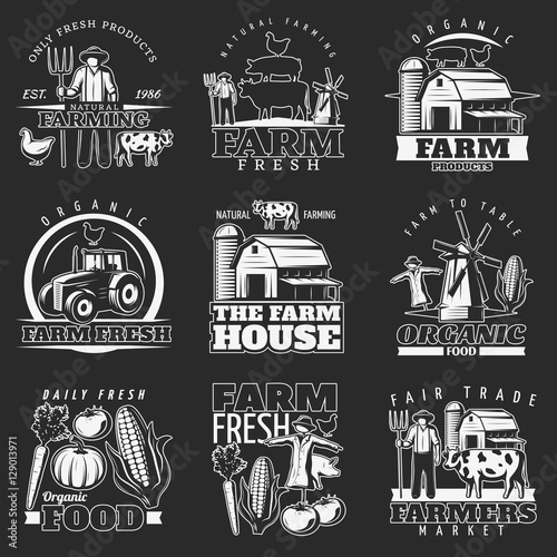 Dark Farm Emblems Set