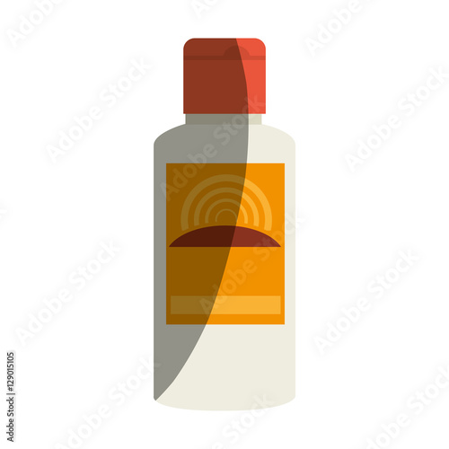solar blocker bottle icon vector illustration design