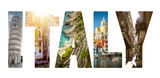 Collage of major Italian travel destinations