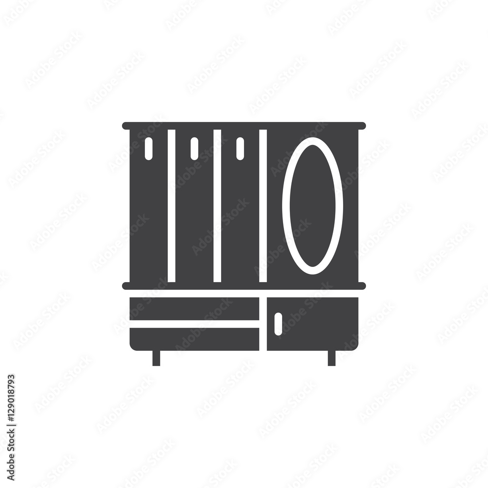 hall tree icon vector, solid flat sign, pictogram isolated on white, logo illustration hall tree icon vector, solid flat sign, pictogram isolated on white, logo illustration
