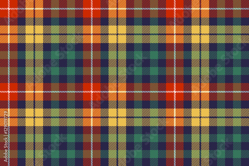 Colors check plaid fabric seamless background