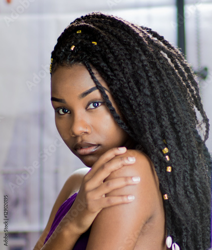 African American Woman with Braids