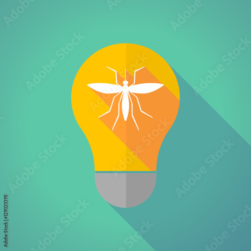 Long shadow bulb with  a mosquito