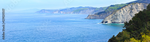 Atlantic Ocean coastline, Biscay Bay, Spain. photo