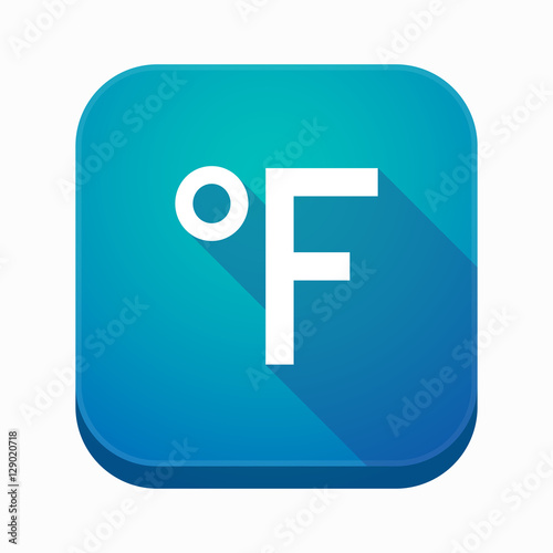 Isolated app icon with a farenheith degrees sign