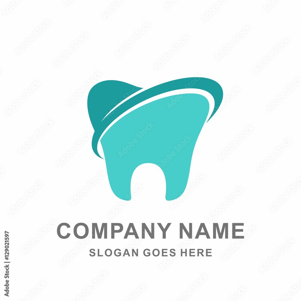 Tooth Teeth Dentist Dental Dentistry Implants Medical Pharmacy Business Company Stock Vector Logo Design Template 