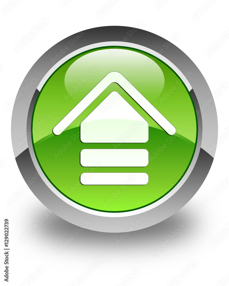 Upload icon glossy green round button 2 Upload icon glossy green round button 2