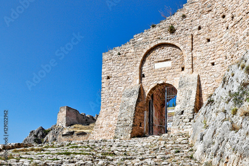 The castle of Akrokorinthos, Greece photo