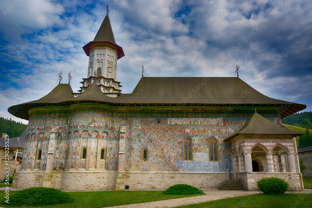 Sucevita painted monastery in Romania. It is a UNESCO World Heritage site. Sucevita painted monastery in Romania. It is a UNESCO World Heritage site.