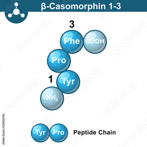 Beta Casomorphin 1-3 molecular structure