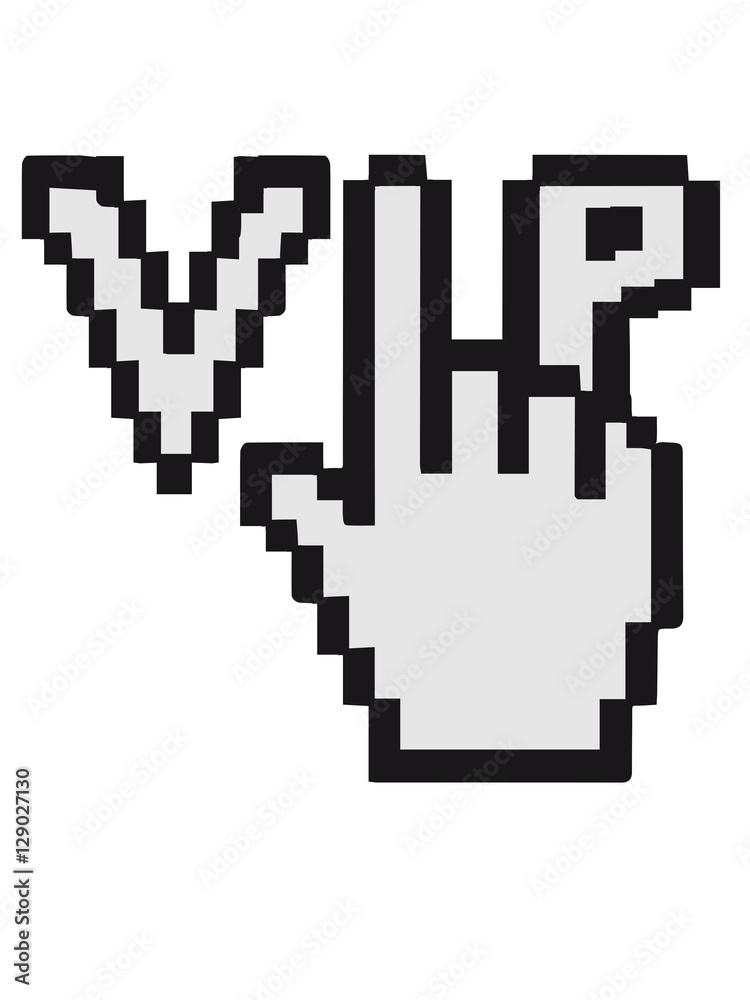 Geek nerd computer mouse control hand click browse web desktop VIP pc arrow pointing finger