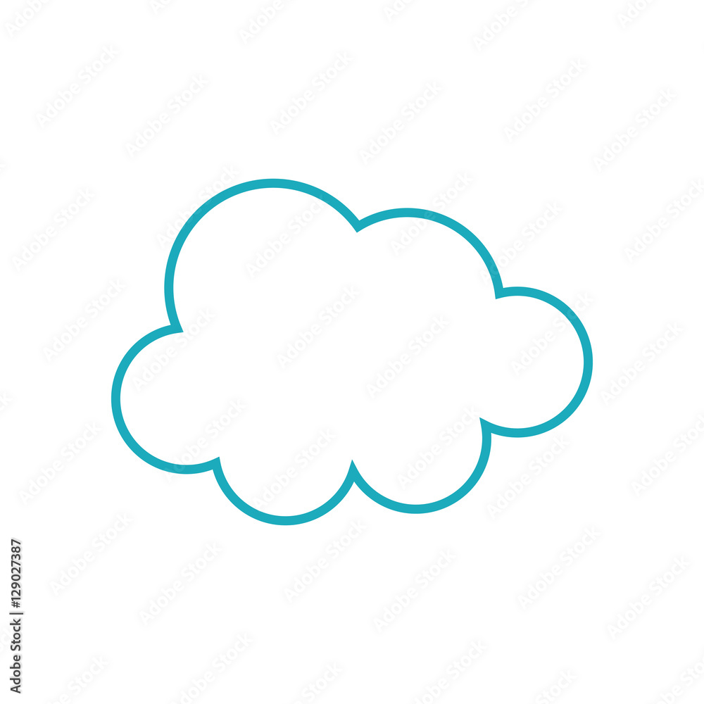 Clouds weather sky icon vector illustration graphic design Clouds weather sky icon vector illustration graphic design