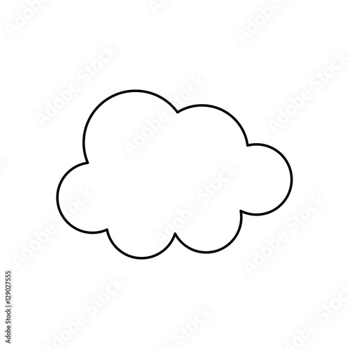 Clouds weather sky icon vector illustration graphic design