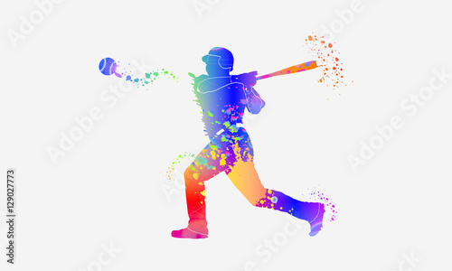 Colorful baseball