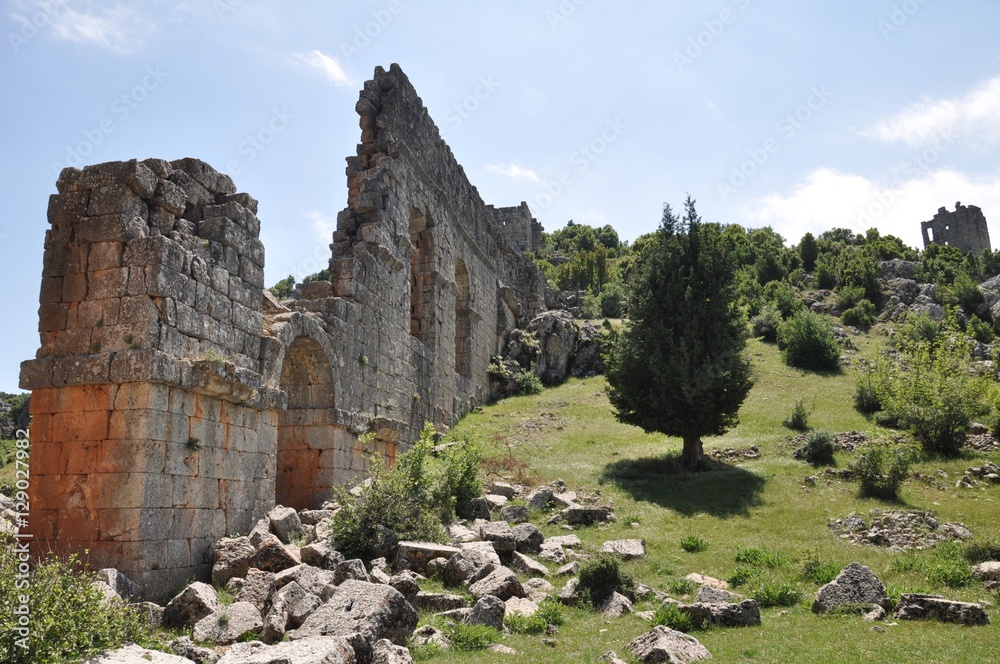 Ruins of ancient Olba in Turkey