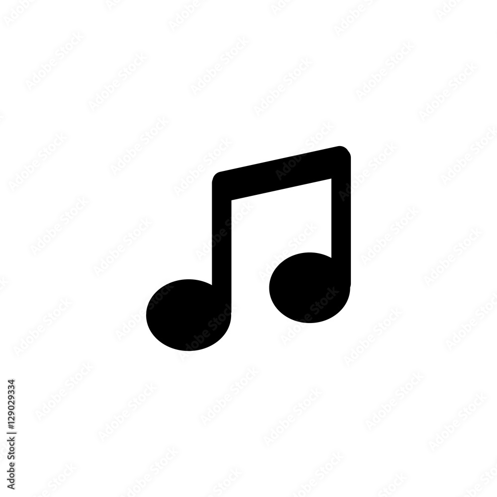 Music notes Icon Flat Music notes Icon Flat